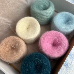 Kid Mohair Silk Colorful Yarn Set